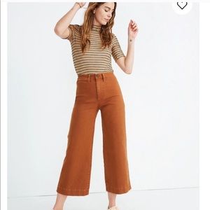 Madewell Emmett  Wide Leg Crop Pant size 24